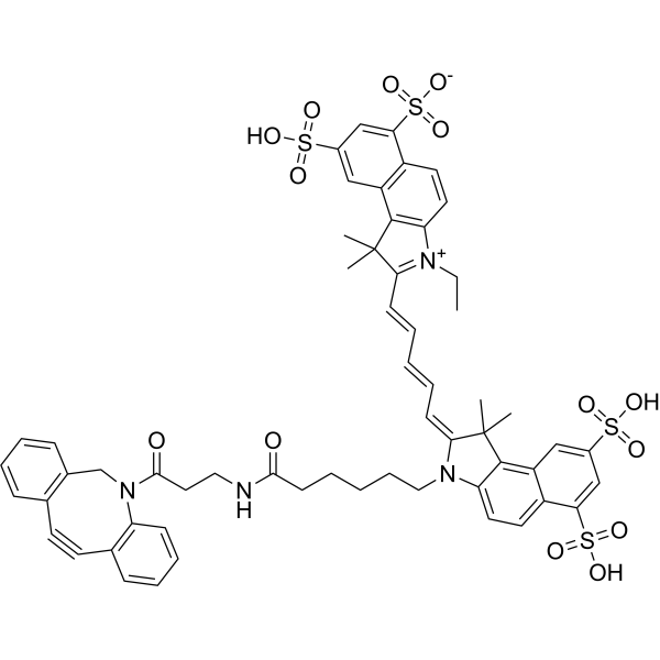 CAS：1857352-95-4  DBCO-Cyanine5.5   二苯基环辛炔-青蒿素5.5  荧光标记试剂