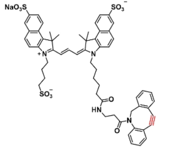 trisulfo-Cy3.5-DBCO 三磺酸-Cy3.5-二苯并环辛炔  紫色花青素类荧光染料