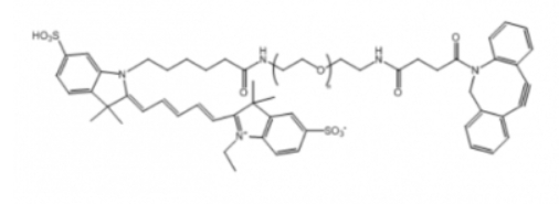 DBCO-PEG-CY5 二苯环辛炔-聚乙二醇-CY5  水溶性荧光标记试剂