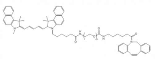 Cy5.5-PEG-DBCO Cy5.5-聚乙二醇-二苯基环辛炔  荧光标记试剂
