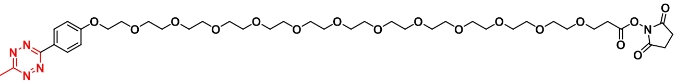 2055646-25-6   Methyltetrazine-PEG12-NHS ester   甲基四嗪-十二聚乙二醇-琥珀酰亞胺酯