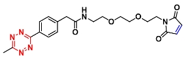 Methyltetrazine-PEG2-maleimide    甲基-四嗪-二聚乙二醇-马来酰亚胺