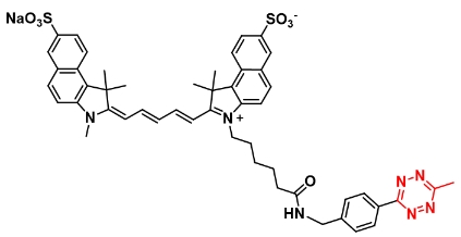 Me-tetrazine-Disulfo-Cyanine5.5   甲基-四嗪-二磺酸-Cy5.5  荧光染料