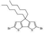 	2,6-二溴-4,4-二己基-4H-环戊二烯并[1,2-b:5,4-b']二噻吩	 