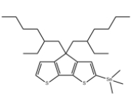 	[4,4-双(2-乙基己基)-4H-环戊二烯[2,1-b:3,4-b']二噻吩-2-基]三甲基-锡烷	 