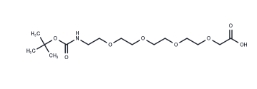 CAS:	876345-13-0	Boc-NH-PEG4-CH2COOH	N-叔丁氧羰基-四聚乙二醇-乙酸