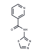 CAS:	51987-99-6	TGN-020	 N-(1,3,4-噻二唑-2-基)烟酰胺