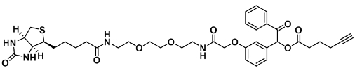 UV Cleavable Biotin-PEG2-alkyne   紫外线可裂解生物素-二聚乙二醇-炔烃