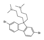	2,7-二溴-9,9-双[3-(二甲氨基)丙基]芴	  