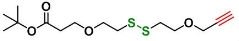 CAS:1807518-78-0    Propargyl-PEG1-SS-PEG1-t-butyl ester   丙炔-单乙二醇-二硫键-单乙二醇-叔丁酯