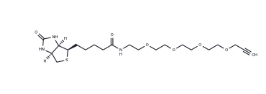 CAS:	1458576-00-5	Biotin-PEG4-alkyne	生物素-四聚乙二醇-丙炔基