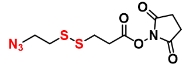 CAS:2243566-44-9    Azidoethyl-SS-propionic NHS ester    叠氮-二硫键-琥珀酰亚胺酯