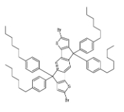2,7-二溴-4,9-二氢-4,4,9,9-四(4-己基苯基)-s-indaceno [1,2-b：5,6-b']二噻吩  