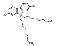 2,7-二溴-9,9-二辛基-9H-9-硅杂芴 