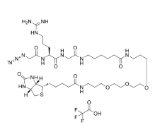 Biotin-C1-PEG3-C3-amido-C5-Gly-Arg-Gly-N3 TFA  点击化学试剂