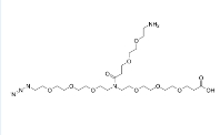 2183440-70-0   N-(Azido-PEG3)-N-(PEG2-amine)-PEG3-acid   N-(叠氮-三聚乙二醇)-N-(二聚乙二醇-氨)-三聚乙二醇-酸