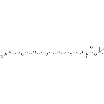 CAS:2250216-95-4   t-Boc-Aminooxy-PEG5-azide 点击化学试剂   PROTAC linker