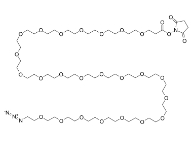 CAS:2375600-46-5 Azido-PEG24-NHS ester   叠氮-二十四聚乙二醇-丙烯酸琥珀酰亚胺酯   点击化学试剂