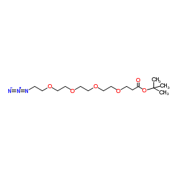 CAS:581066-04-8   Azido-PEG4-Boc  15-叠氮基-4,7,10,13-四氧杂十五烷酸叔丁酯