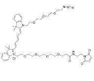 CAS:2107273-74-3  N-(azide-PEG3)-N'-(Mal-PEG4)-Cy5  N-(叠氮-三聚乙二醇)-N'-(马来酰亚胺-四聚乙二醇)-CY5染料