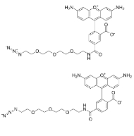 CAS:1536327-95-3  叠氮基-PEG4-羧基罗丹明 110 结合物   Carboxyrhodamine 110-PEG3-Azide