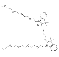 2107273-02-7   N-(m-PEG4)-N'-(azide-PEG3)-Cy5   N-(甲氧基-四聚乙二醇)-N'-(叠氮-三聚乙二醇)-CY5染料   点击化学