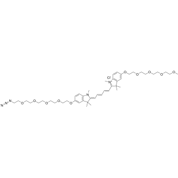 2107273-56-1   N-methyl-N'-methyl-O-(m-PEG4)-O'-(azide-PEG4)-Cy5  点击化学化合物   PROTAC linker
