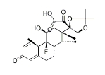 CAS:53962-41-7	(11,16A)-9-氟-11-羟基-16,17-[(1-甲基乙亚基)二(氧基)]-3,20-二氧代孕甾烷-1,4-二烯-21-酸