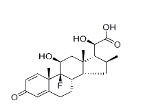 CAS:50764-02-8	(11beta,16alpha,20S)-9-氟-11,20-二羟基-16-甲基-3-氧代孕甾烷-1,4-二烯-21-酸