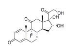 CAS:3107-69-5	(16alpha)-9-氟-16,17,21-三羟基-孕甾-1,4-二烯-3,11,20-三酮