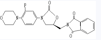 CAS:168828-89-5	(S)-[N-3-(3'-氟-4'-吗啉基)苯基-2-氧代-5-噁唑烷基]甲基邻苯二甲酰亚胺  