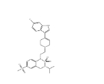 CAS:271780-64-4	1-[2-[4-(6-氟-1H-3-吲哚基)-3,6-二氢-1(2H)-吡啶基]乙基]-3,4-二氢-3-(1-甲基乙基)-6-(甲磺酰基)-1H-2,1,3-苯并噻二嗪 2,2-二氧化物	