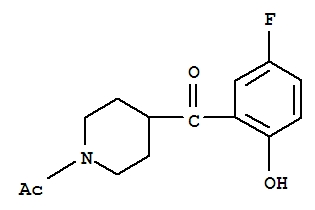 CAS:84162-84-5	1-乙酰基-4-(5-氟-2-羟基苯甲酰基)哌啶	1-[4-(5-Fluoro-2-Hydroxybenzoyl)Piperidin-1-Yl]Ethanone