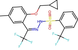 2738683-36-6 苯磺酸，2-(三氟甲基)-，2-[1-[2-(环丙基甲氧基)-5-甲基苯基]-2,2,2-三氟亚乙基]酰肼