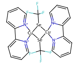 1531595-91-1  Copper, bis(2,2′-bipyridine-κN1,κN1′)bis[μ-(1,1,1-trifluoromethaneselenolato-κSe:κSe)]di- (ACI)