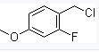 CAS:331-63-5	2-氟-4-甲氧基苄氯	1-(Chloromethyl)-2-Fluoro-4-Methoxybenzene