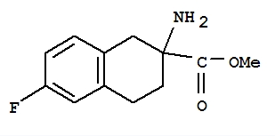 CAS:885274-16-8	2-氨基-6-氟-1,2,3,4-四氢萘-2-羧酸甲酯	Methyl 2-Amino-6-Fluoro-3,4-Dihydro-1H-Naphthalene-2-Carboxylate