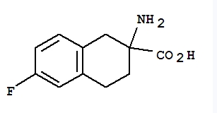 CAS:885274-22-6	2-氨基-6-氟-1,2,3,4-四氢萘-2-羧酸	2-Amino-6-Fluoro-3,4-Dihydro-1H-Naphthalene-2-Carboxylic Acid