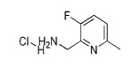 CAS:1257535-11-7	3-氟-6-甲基-2-吡啶甲胺盐酸盐	3-Fluoro-6-Methyl-2-Pyridinemethanamine Hydrochloride