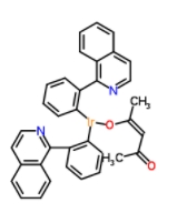 二(1-苯基-异喹啉)(乙酰丙酮)合铱(III)  