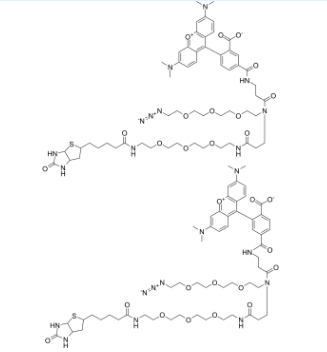 TAMRA-Azide-PEG-biotin；1797415-74-7； TAMRA疊氮化物-PEG生物素