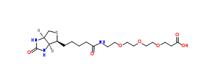 (+)-生物素-PEG 3 -丙酸；252881-76-8