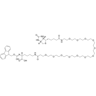 Fmoc-Lys (biotin-PEG12)-OH   