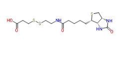  [CAS 104582-29-8]           3-[2-N-(Biotinyl)aminoethyldithio]propanoic Acid      3-[2-N-(生物素基)氨基乙基二硫基]丙酸