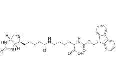 [CAS 146987-10-2]，Nα-Fmoc-Nε-biotinyl-L-lysine 