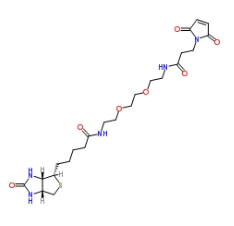  [CAS 305372-39-8]，N-Biotinyl-N＇-(3-Maleimidopropionyl)-3,6-Dioxaoctane-1,8-Diamine，生物素-二聚乙二醇-酰胺-马来酰亚胺