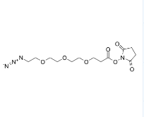 cas:1245718-89-1，Azido-PEG3-NHS ester，叠氮-三聚乙二醇-琥珀酰亚胺酯