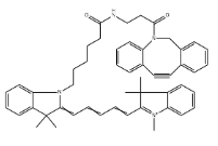 CAS号：2182601-71-2；CY5-二苯基环辛炔;CY5-二苯并环辛炔；Cyanine5 DBCO