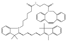 CY5-二苯基环辛炔;CY5-二苯并环辛炔，Cyanine5 DBCO，CAS号：2182601-71-2