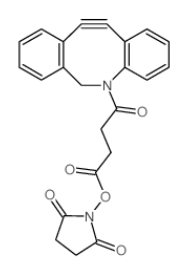 4-[(5-氮杂-3,4:7,8-二苯并环辛-1-炔)-5-基]-4-氧代丁酸-N-琥珀酰亚胺酯，DBCO-NHS ester，CAS:1353016-71-3